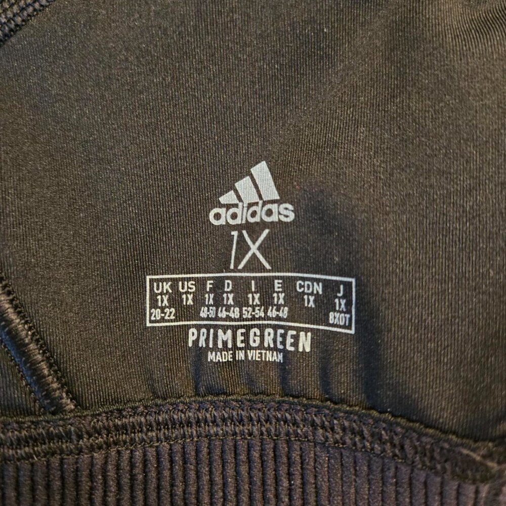 Adidas Peloton Black/Gray Sports Bra Size 1X - Picture 3 of 3